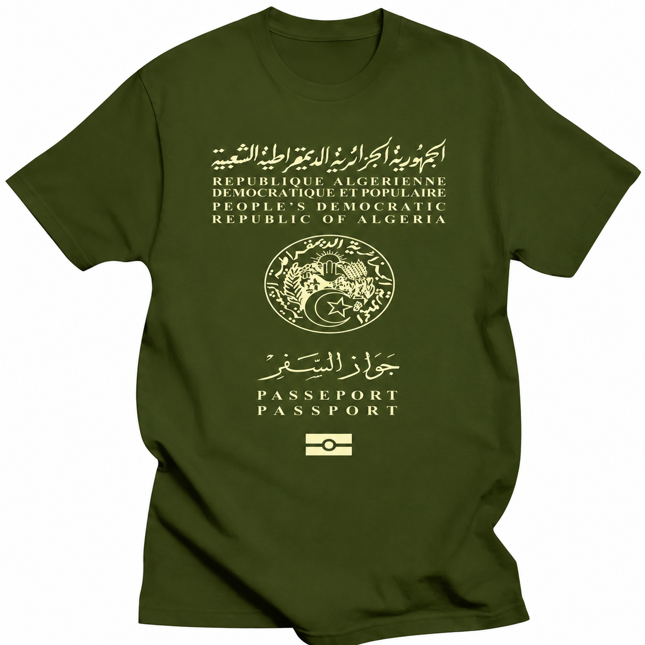 T-SHIRT PASSEPORT ALGERIEN